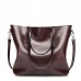 Женская сумка с пряжкой на ручке 01541578609997brown коричневая