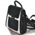 Мини рюкзак с карманом 01551745053364white белый с черным
