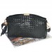 Женский клатч плетеный с кисточкой 01524350810302black черный