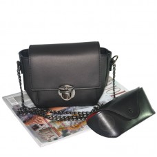 Женский каркасный клатч 01546298387967black черный