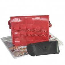 Жіноча сумка плетені 01527922716172red червона