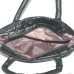 Стеганая сумка лаковая 011297106670black черная