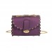 Женский клатч с заклепками 01546551077947purple фиолетовый