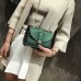 Жіночий клатч з заклепками 01546551077947green зелений