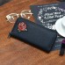 Жіночий гаманець з аплікацією Пташка 01545954107513black чорний