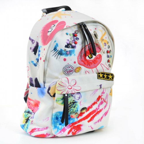 Сумка-рюкзак белая 554434