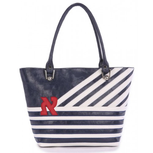 Жіноча сумка Alba Soboni 160053 синя з білим