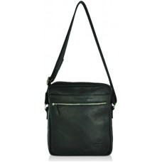 Чоловіча шкіряна сумка Grande Pelle Modern чорна