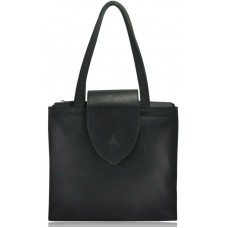 Женская кожаная сумка W-01 черная