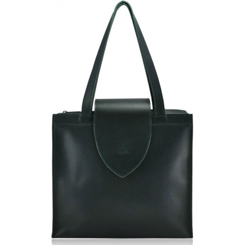 Жіноча шкіряна сумка W-01 зелена