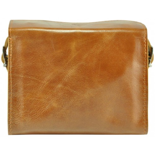 Шкіряний клатч W-05 рудий