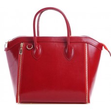 Кожаная женская сумка Bottega Carele BC109-red красная