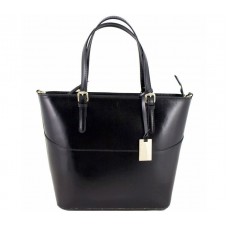 Шкіряна жіноча сумка BC118-black чорна