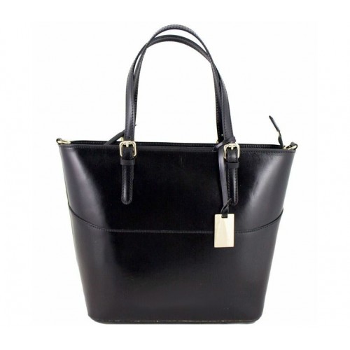 Кожаная женская сумка Bottega Carele BC118-black черная