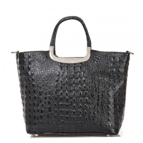 Кожаная женская сумка Bottega Carele BC123-black черная