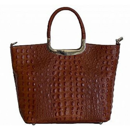 Шкіряна жіноча сумка BC123-brown коричнева