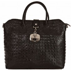 Шкіряна жіноча сумка BC127-black чорна