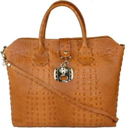 Шкіряна жіноча сумка BC127-ginger руда