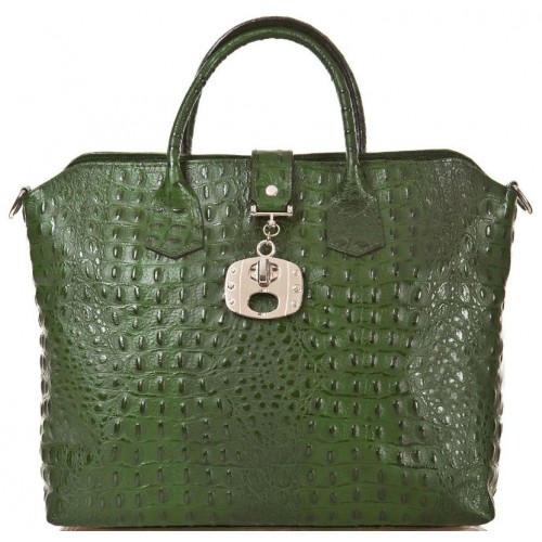 Кожаная женская сумка Bottega Carele BC127-green зеленая