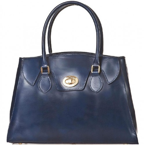 Кожаная женская сумка Bottega Carele BC129-darkblue
