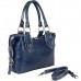 Шкіряна жіноча сумка Bottega Carele BC133-blue синя