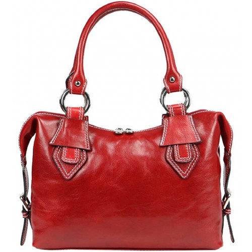 Шкіряна жіноча сумка Bottega Carele BC133-red Червона