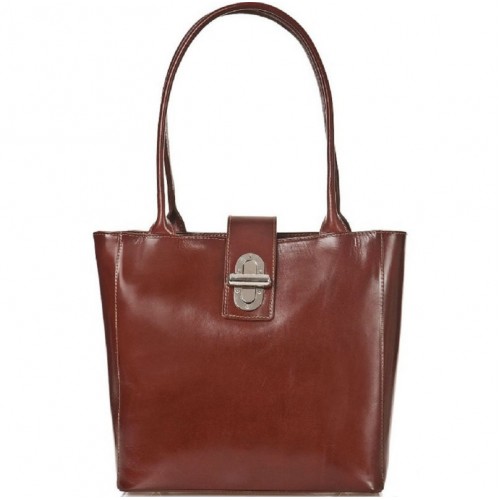 Кожаная женская сумка Bottega Carele BC204-brown