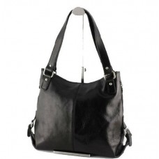 Шкіряна жіноча сумка BC208-black чорна