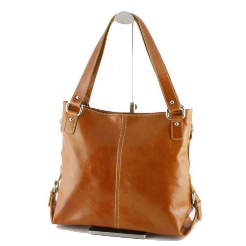 Кожаная женская сумка Bottega Carele BC208-ginger рыжая