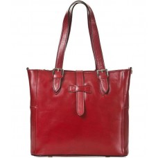 Кожаная женская сумка Bottega Carele BC211-red красная