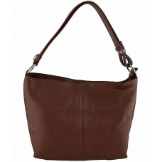 Шкіряна жіноча сумка BC214-brown коричнева