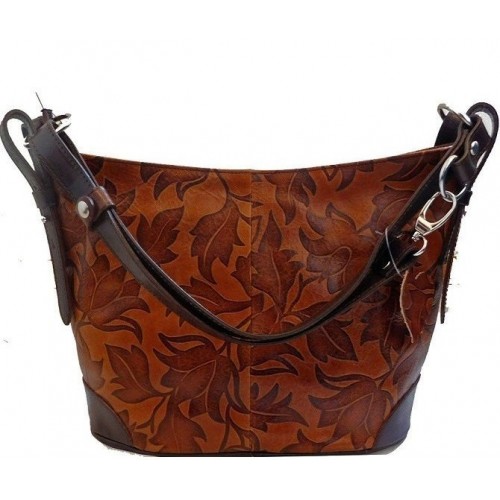 Шкіряна жіноча сумка BC217-brown коричнева