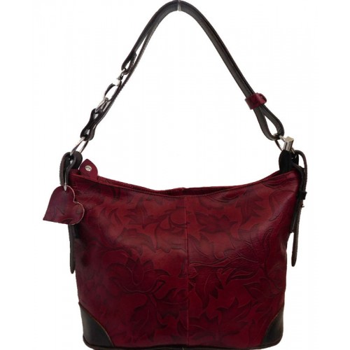 Шкіряна жіноча сумка BC217-red червона