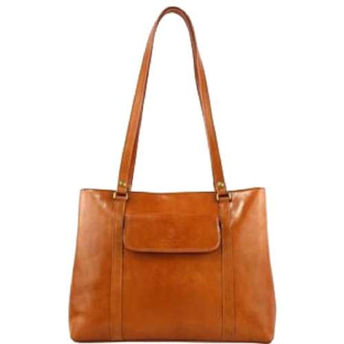 Кожаная женская сумка Bottega Carele BC224 рыжая