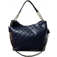 Кожаная женская сумка Bottega Carele BC225-darkblue темно-синий