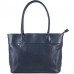 Шкіряна жіноча сумка BC228 темно-синя