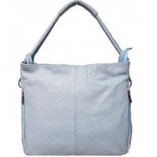 Кожаная женская сумка Bottega Carele BC229-light-blue голубая