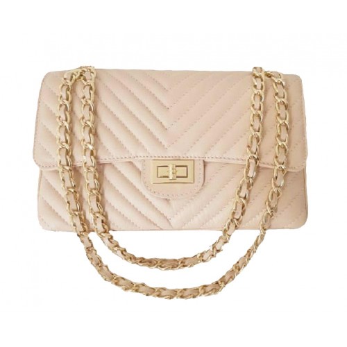 Шкіряна жіноча сумка Bottega Carele BC235-pink рожева