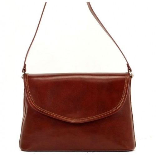 Кожаная женская сумка Bottega Carele BC301-brown