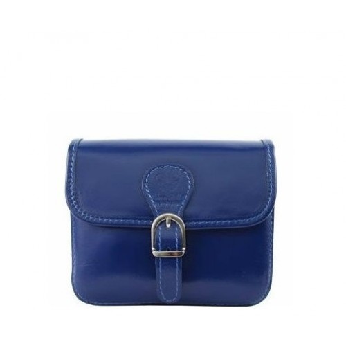 Кожаная женская сумочка Bottega Carele BC302-blue синяя