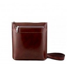 Кожаная сумка унисекс Bottega Carele BC307-brown коричневая