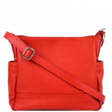 Кожаная женская сумка Bottega Carele BC318 красная