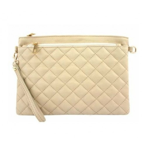 Шкіряна жіноча сумка-клатч BC503-beige бежева