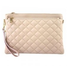 Шкіряна жіноча сумка-клатч BC503-pink рожева