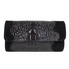 Кожаная женская сумка-клатч Bottega Carele BC504-black черная