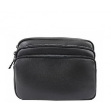 Кожаная сумка унисекс Bottega Carele BC607-black черная