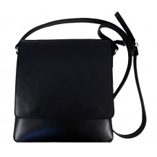 Шкіряна чоловіча сумка BC610 чорна