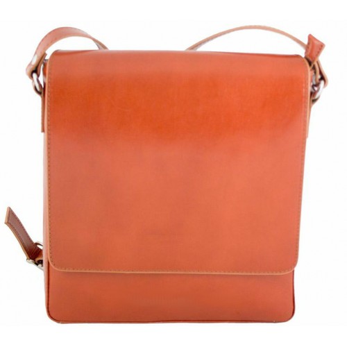 Кожаная мужская сумка Bottega Carele BC610 рыжая