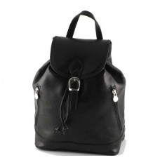Кожаный рюкзак Bottega Carele BC701-black черный