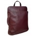 Шкіряний рюкзак Bottega Carele BC704-bordo вишневий